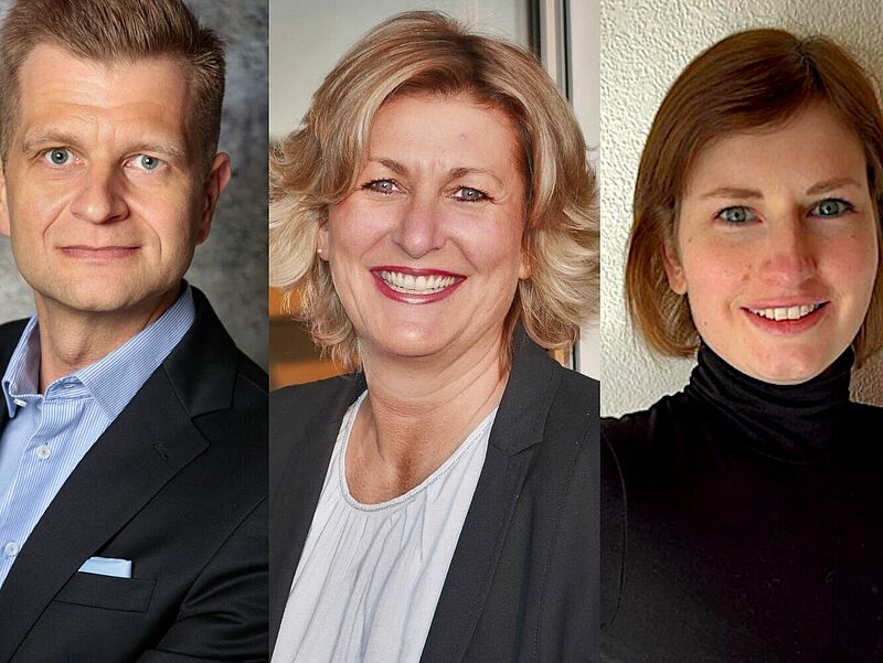 Neue Gesichter im Sabre-Team: Roman Brauner, Stefanie Lindo und Julia Klamt. Fotos: Sabre